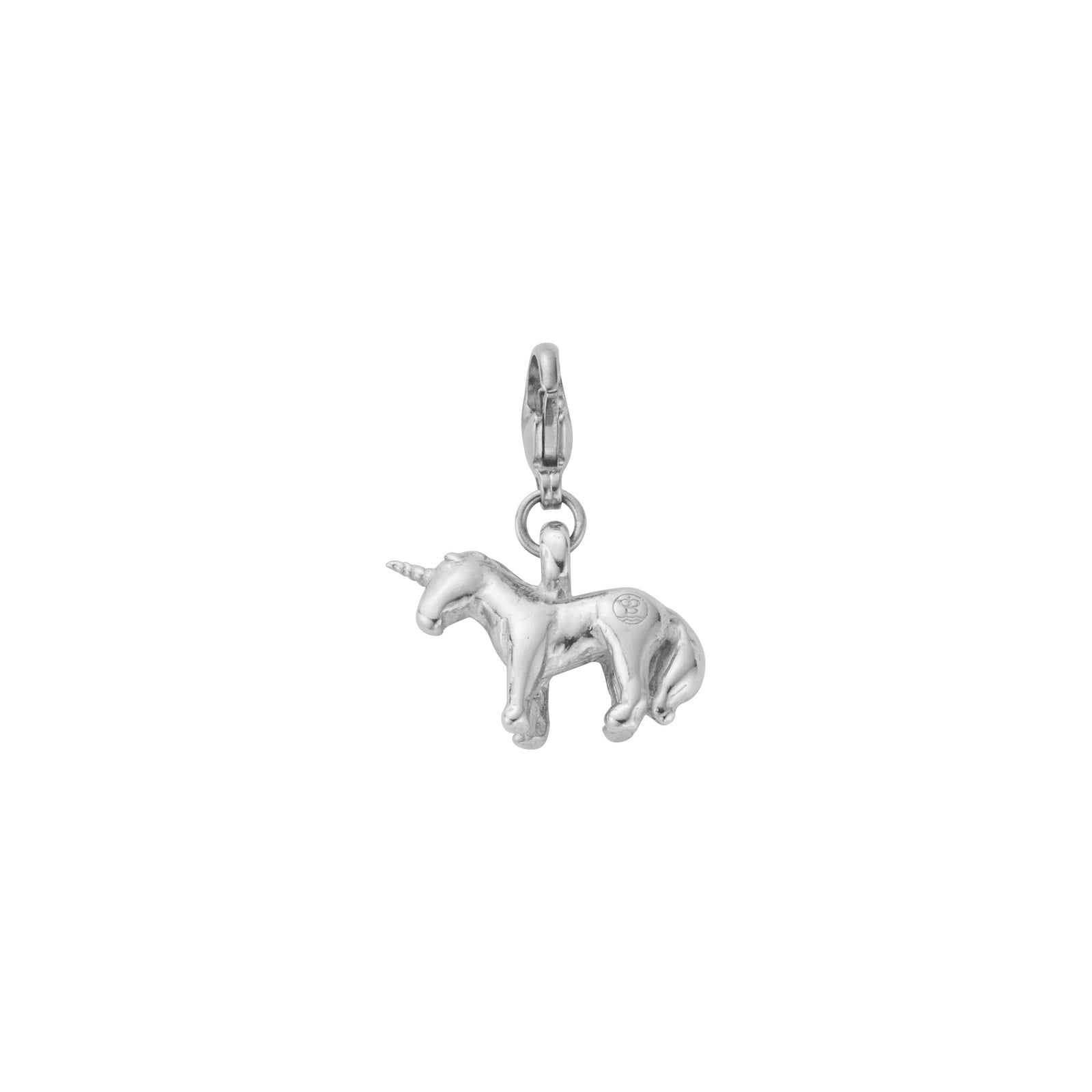 Silver Unicorn Lobster Charm