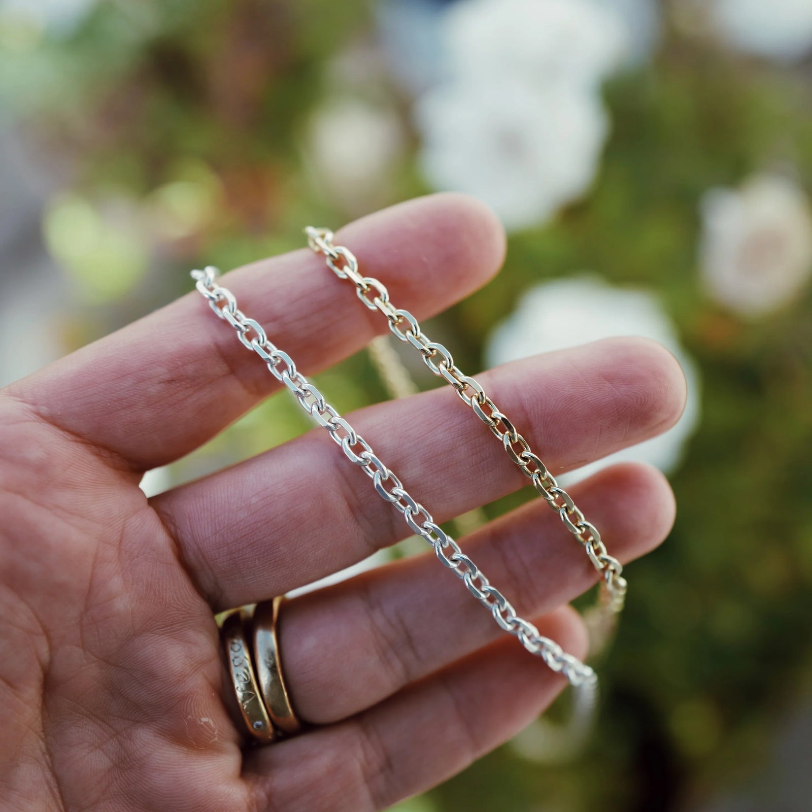 Silver Oxford Chain Gift Set