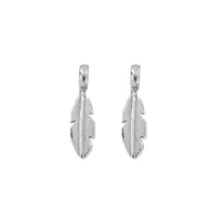 Silver Baby Feather Earring Charms