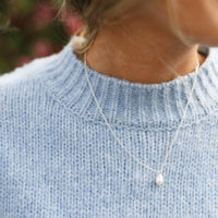 Silver Teardrop Pearl Gift Set