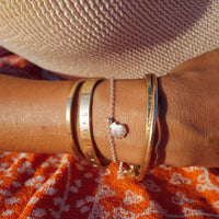 Silver Scallop Shell Chain Bracelet