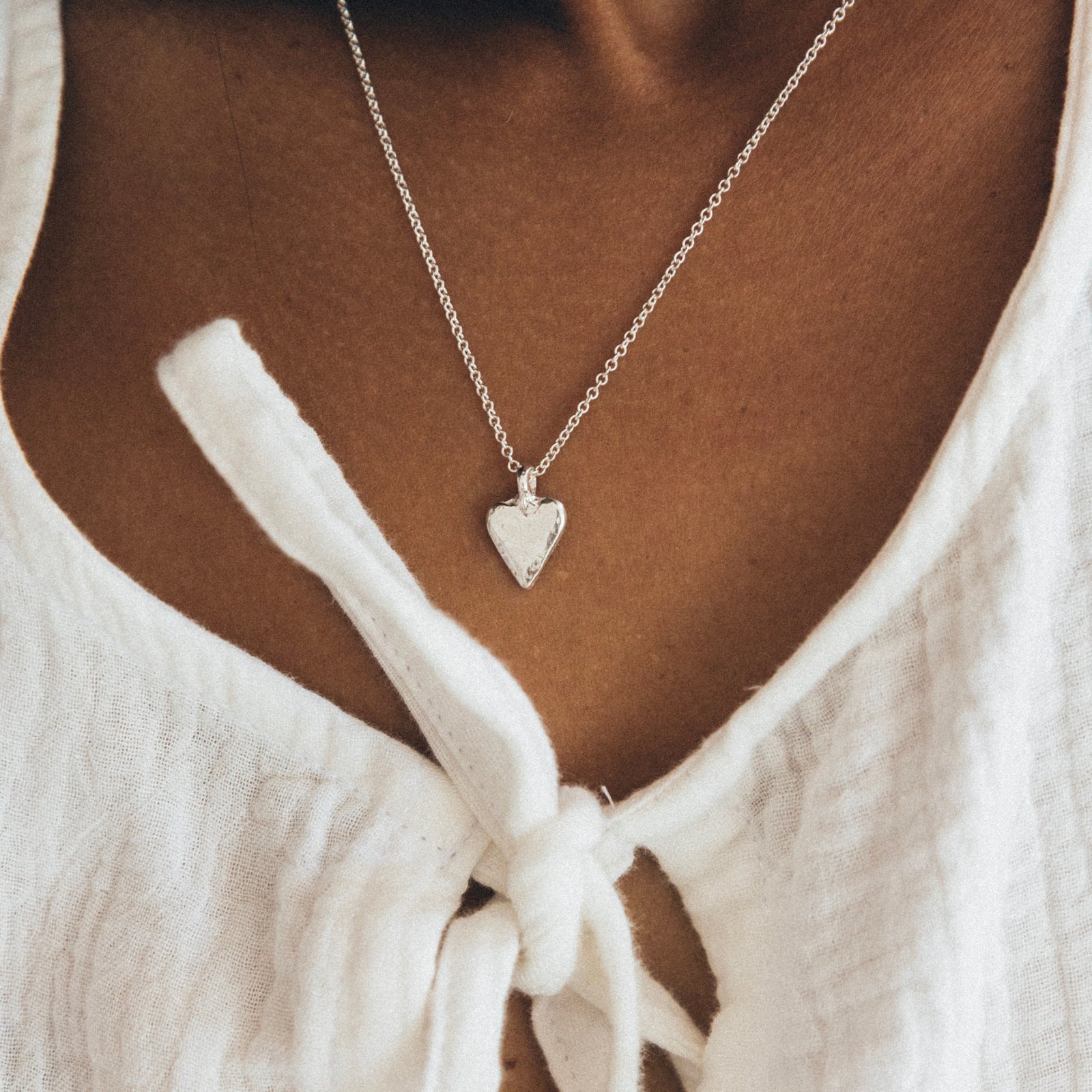 Silver Mini Heart Necklace