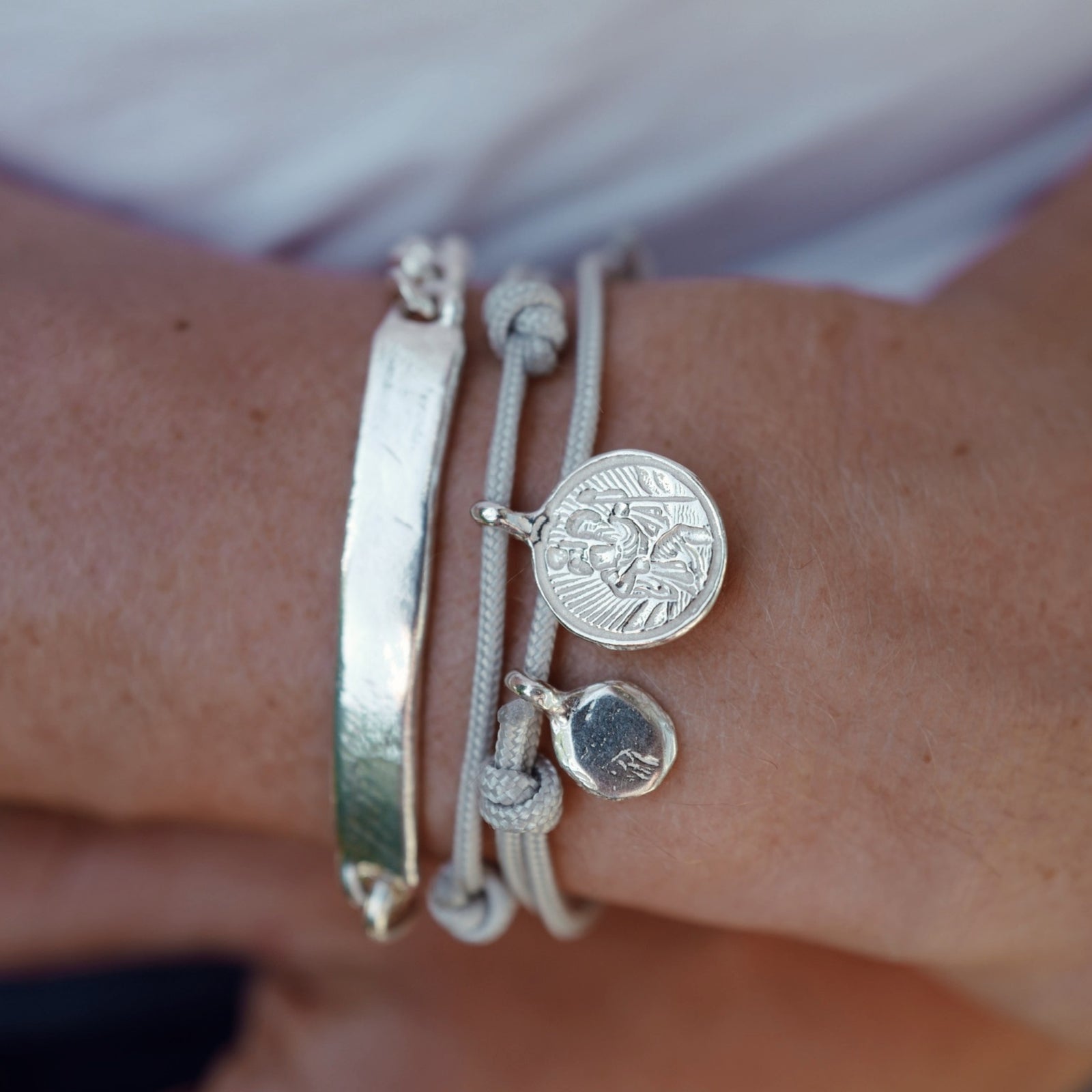 Silver Mini Disc Sailing Rope