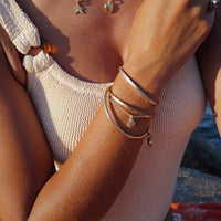 Gold Scallop Shell Chain Bracelet