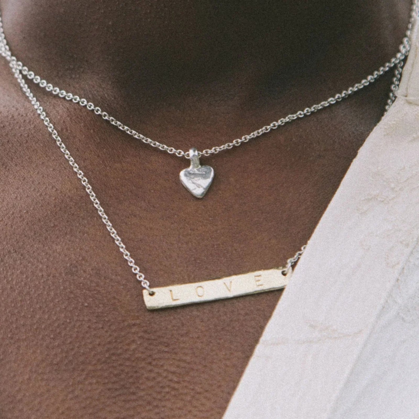 Silver Baby Heart Necklace