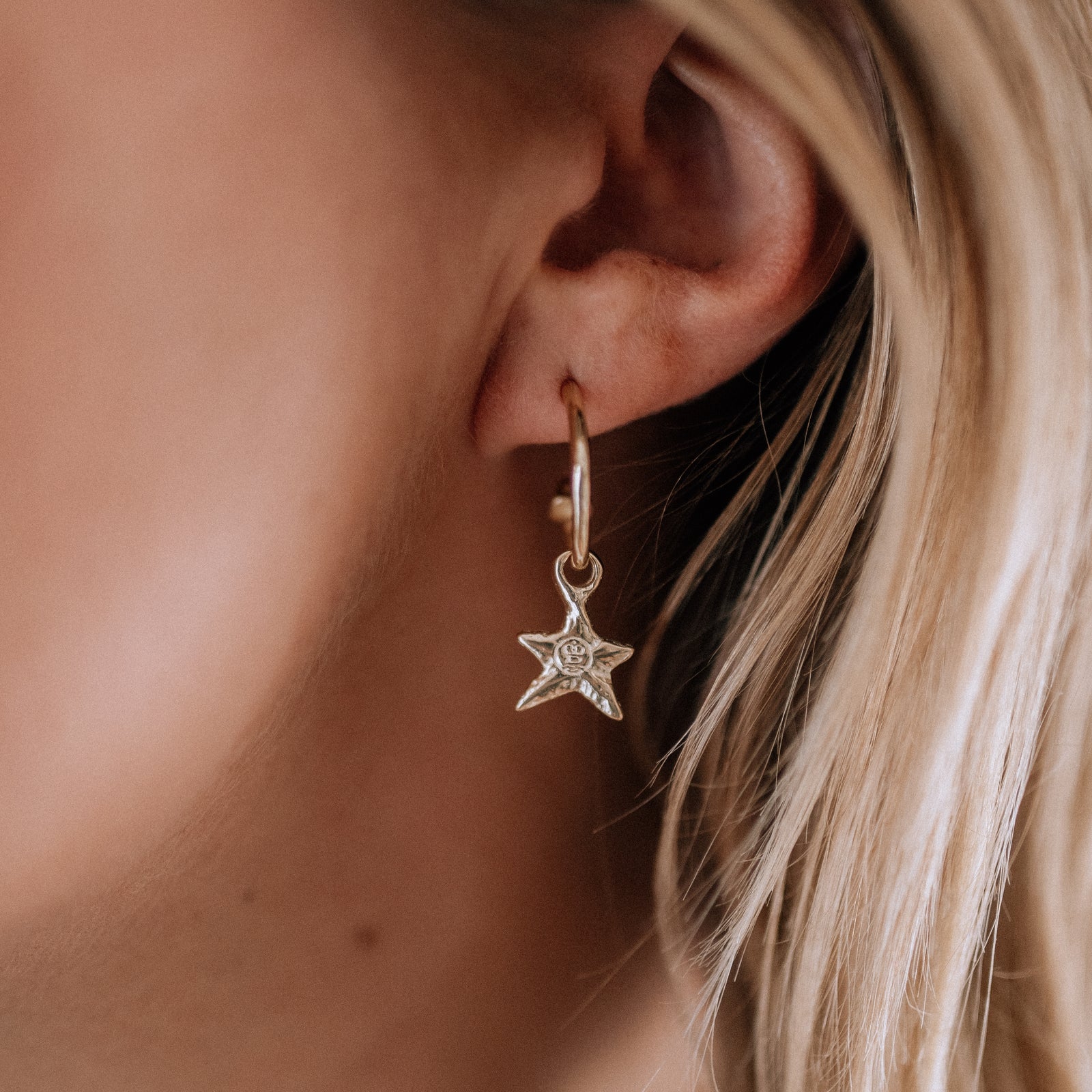 Silver Mini Star Earring Charms