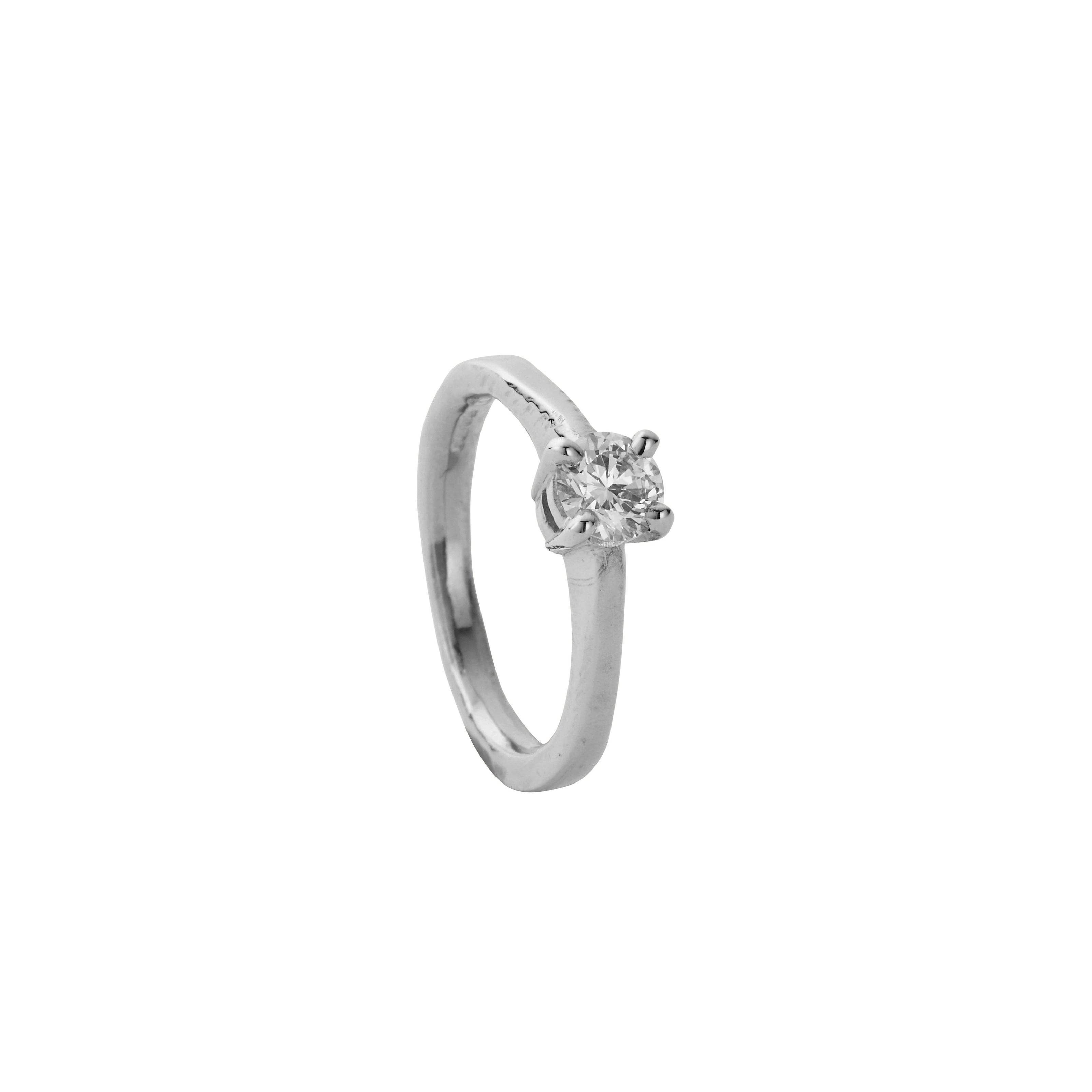'The Eternity' 18ct White Gold Round 0.5ct Natural Diamond Claw Engagement Ring