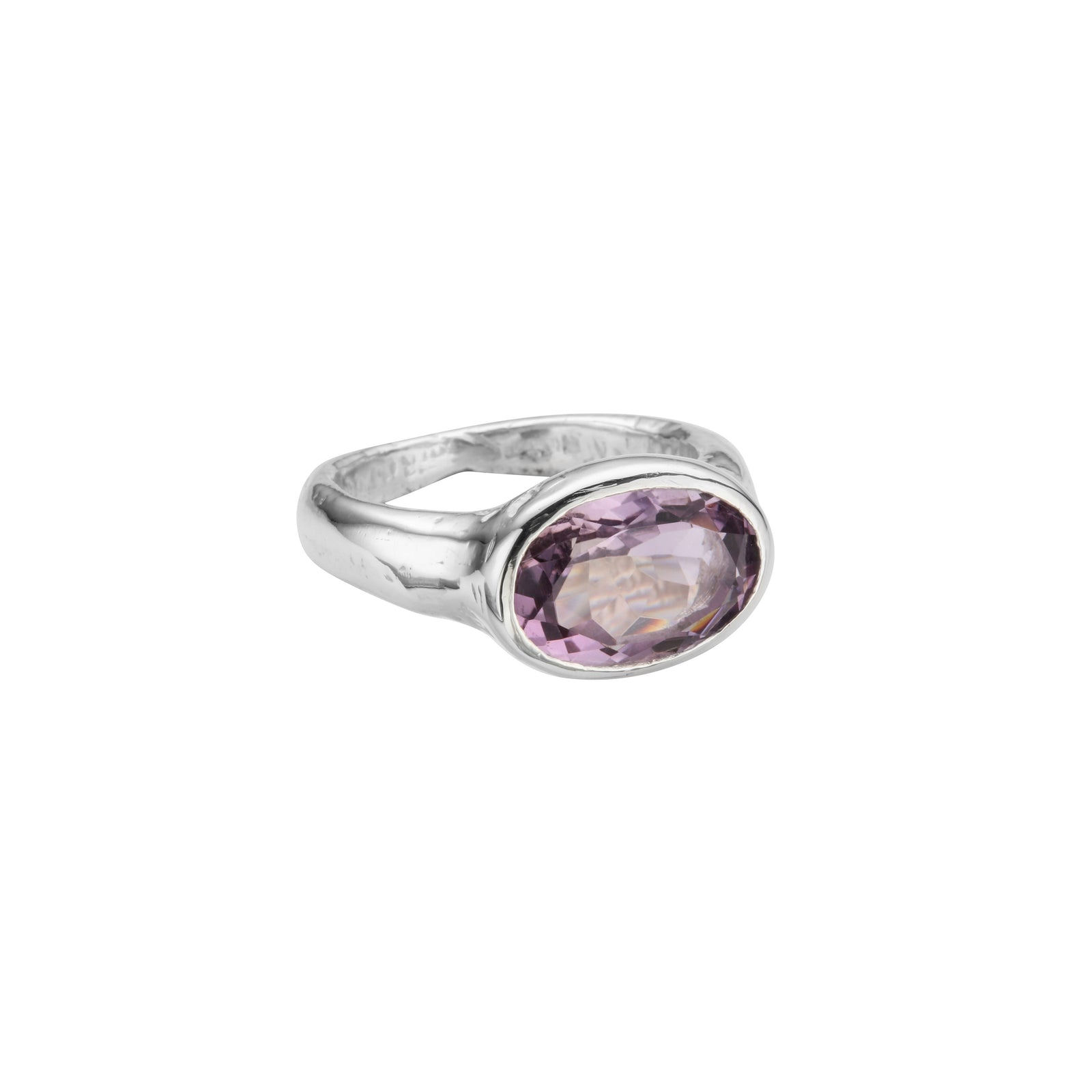 Silver Amethyst Treasure Ring