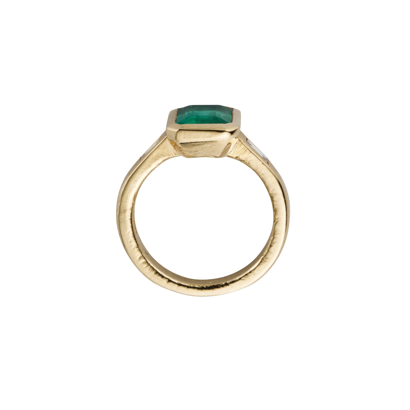 ARABELLA Gold Emerald & Diamond Ring