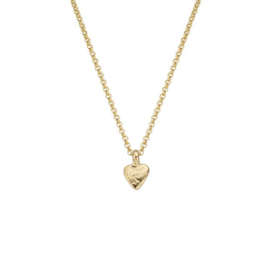 Children's Gold Baby Heart Necklace