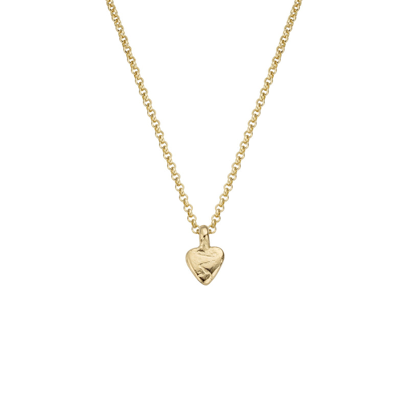 Children's Gold Baby Heart Necklace