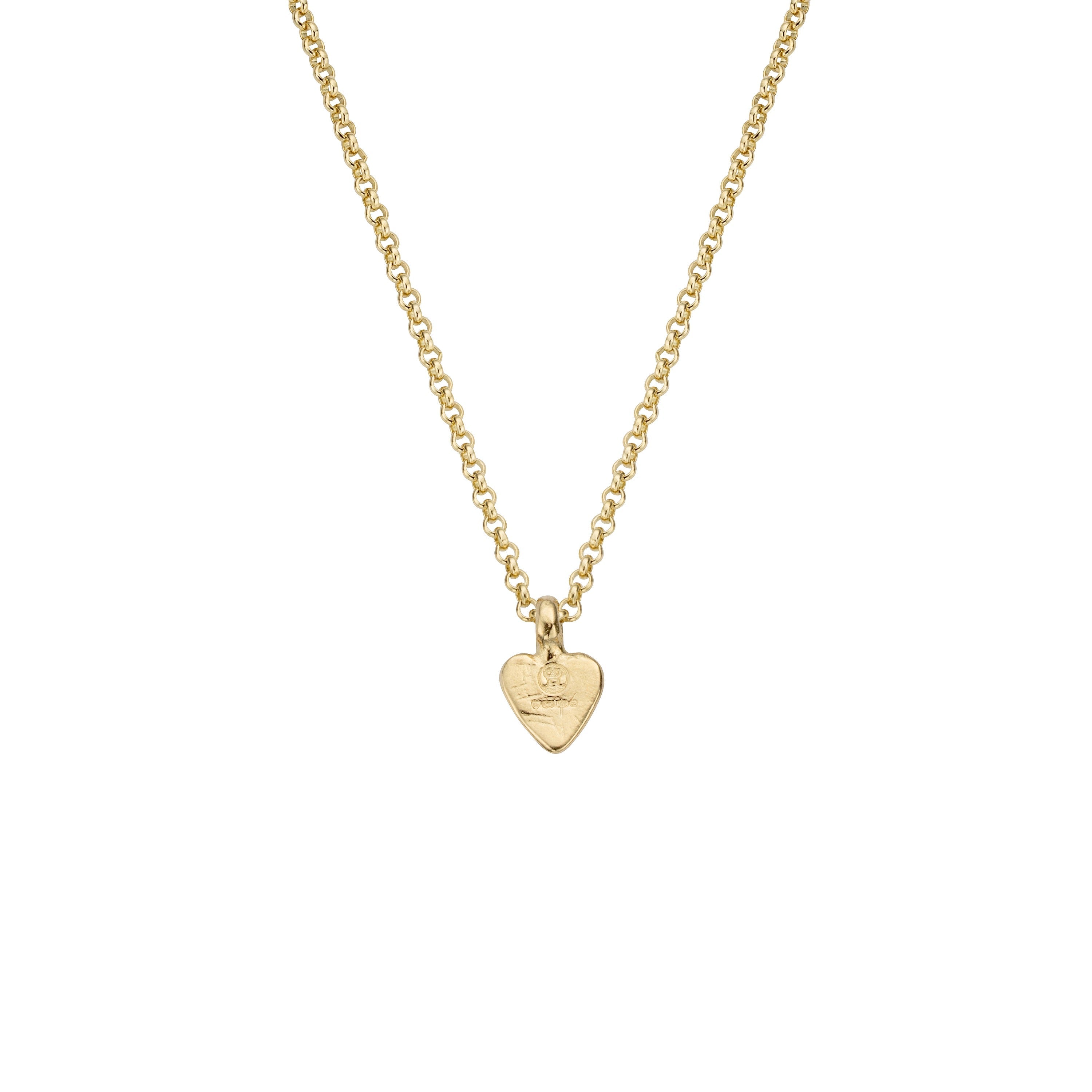 Children's Gold Baby Heart Necklace