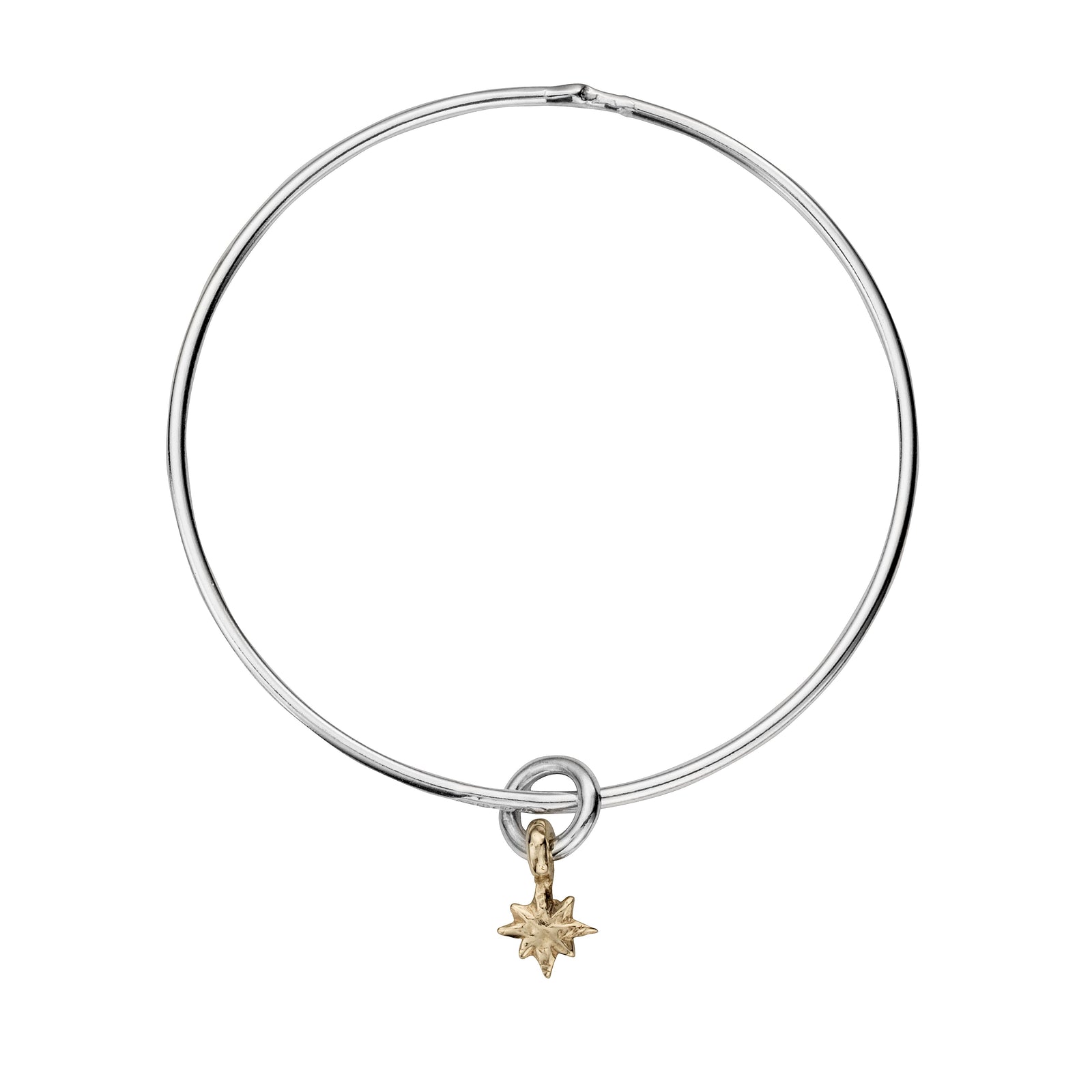 Silver & Gold Baby North Star Bangle