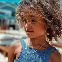 Children's Silver Fixed Alphabet Necklace