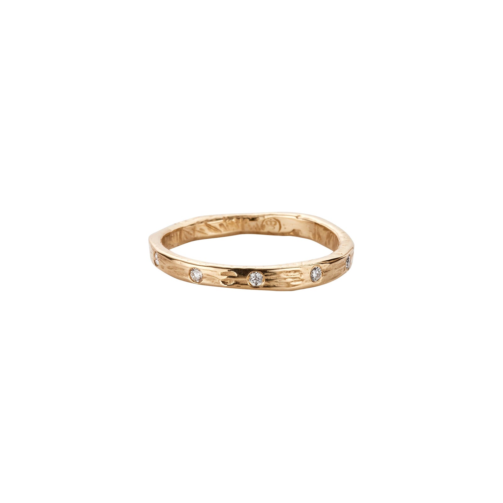 Gold 5 Diamond Mini Posey Ring