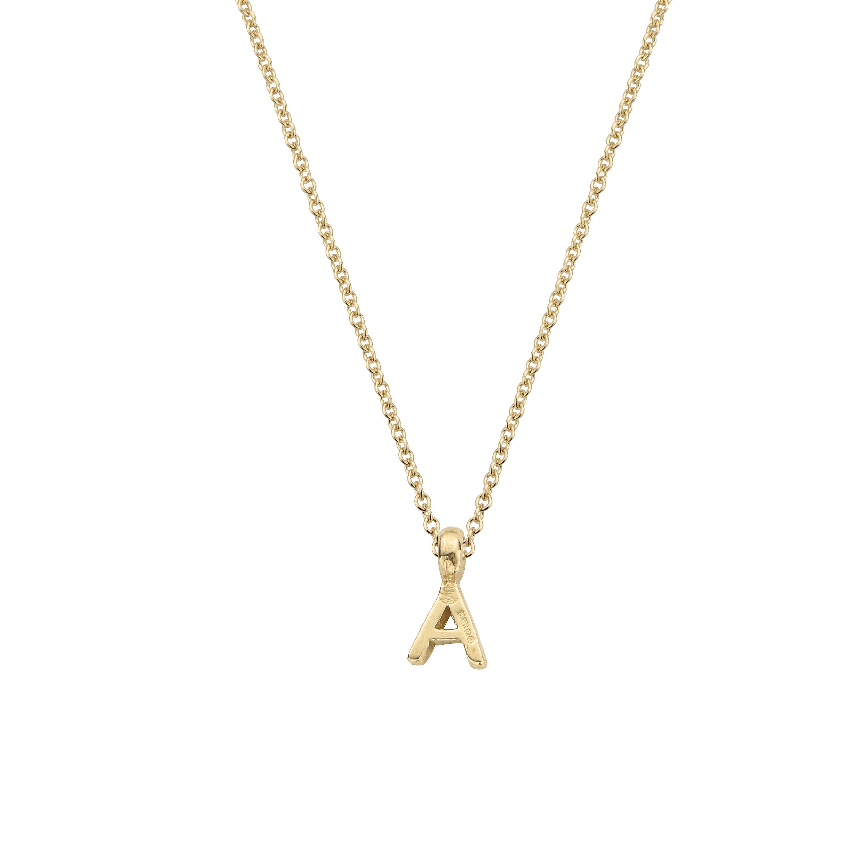 Children's Gold Mini Alphabet Necklace