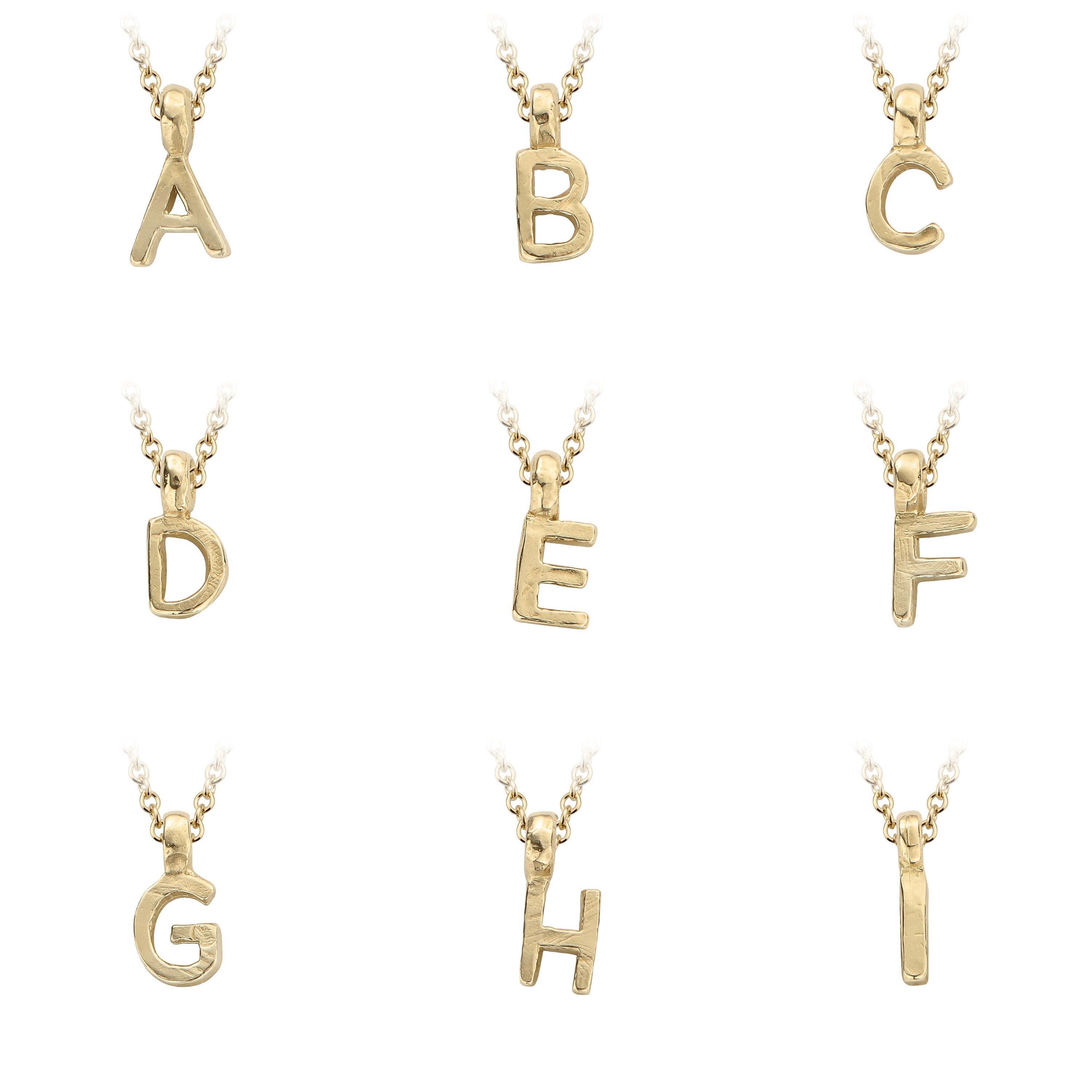 Children's Gold Mini Alphabet Necklace