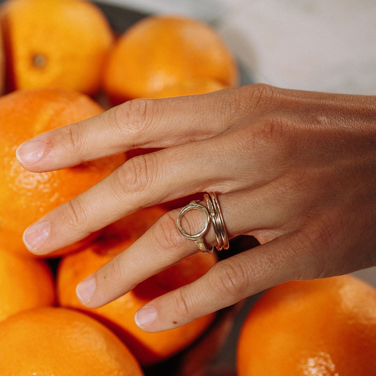 Gold Open Circle Ring