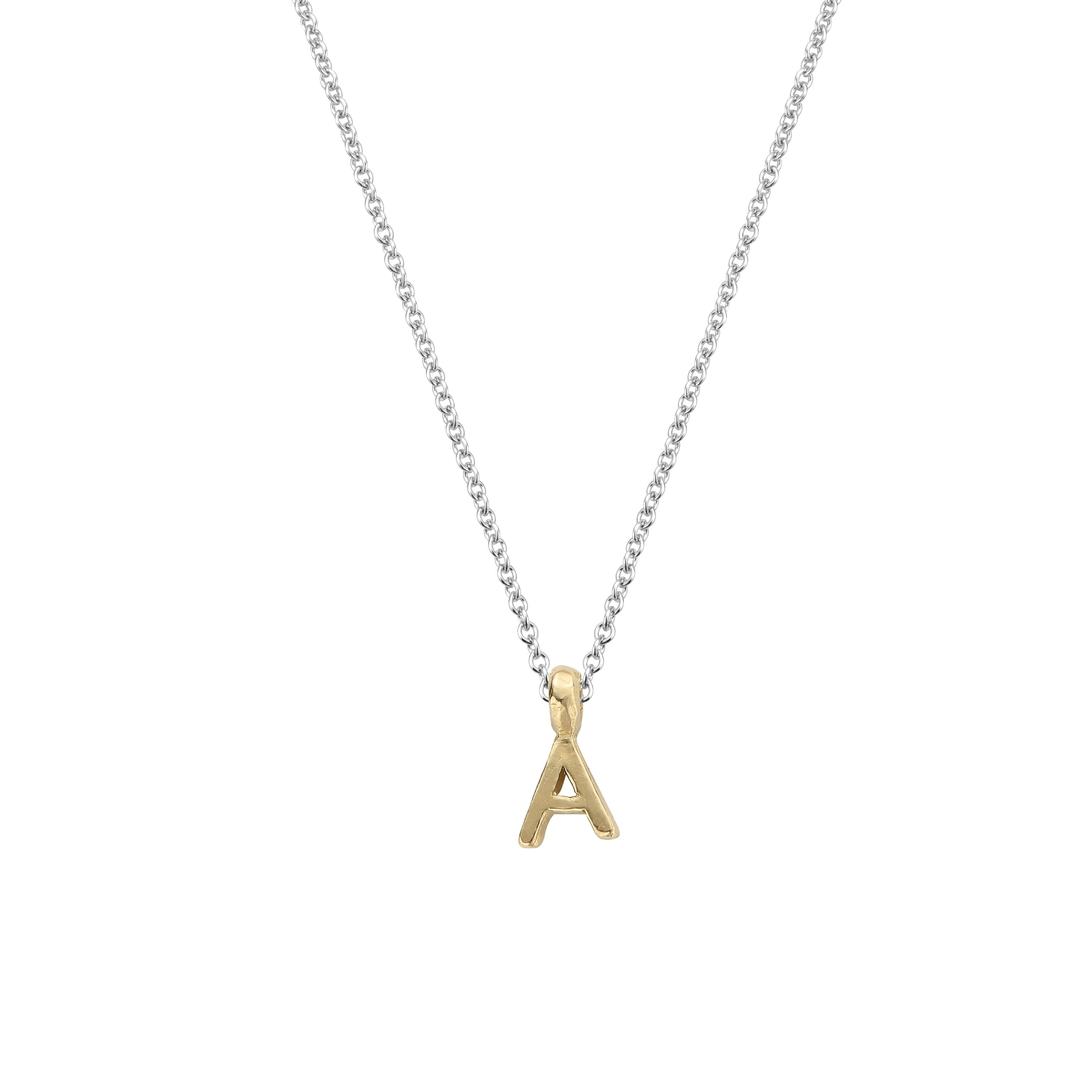 Silver Gold Mini Alphabet Necklace – Daniella Draper