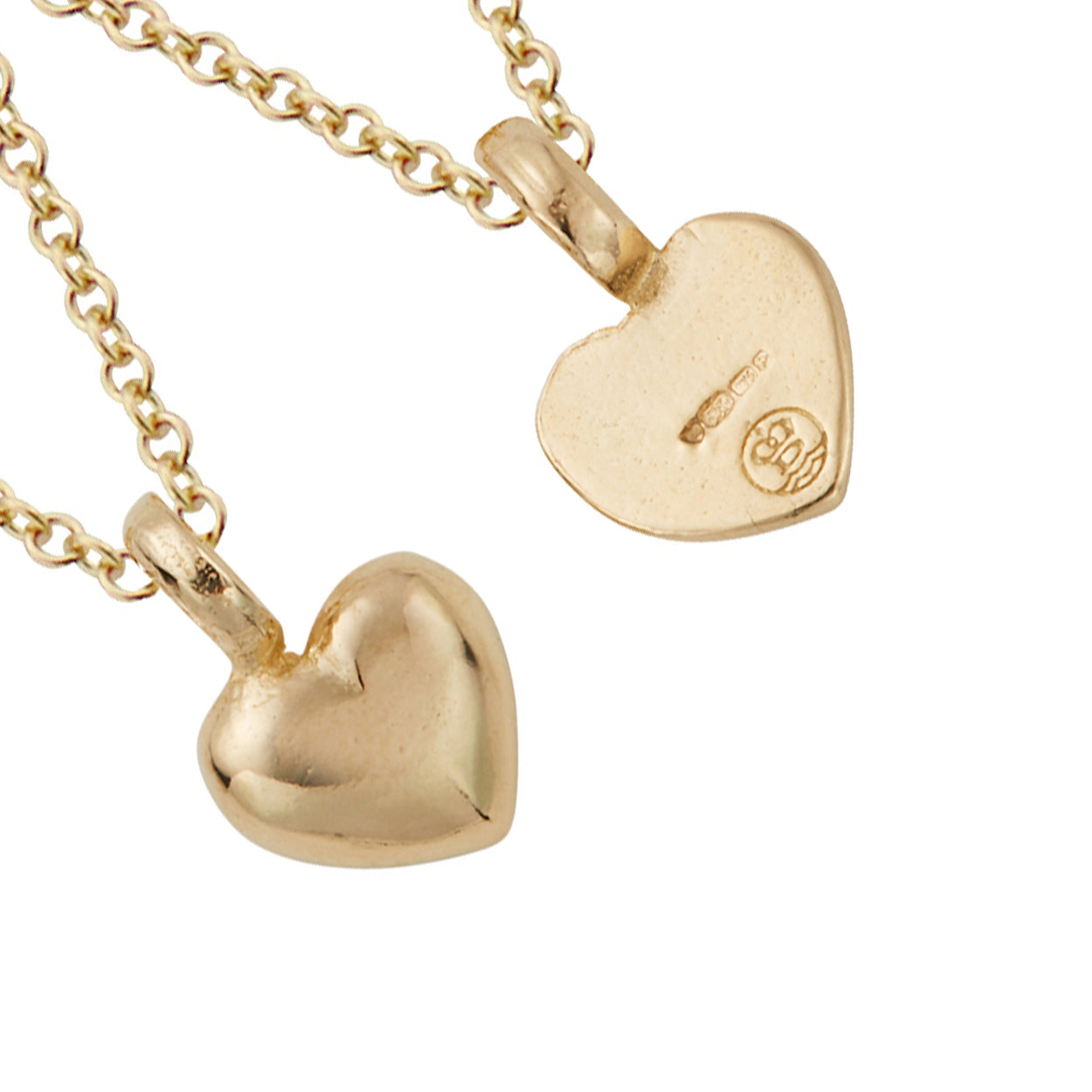 Gold Think of Me Heart Necklaces