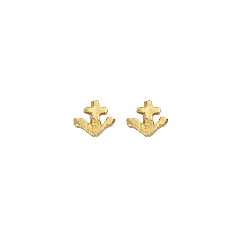 Gold Tiny Anchor Ear Charm
