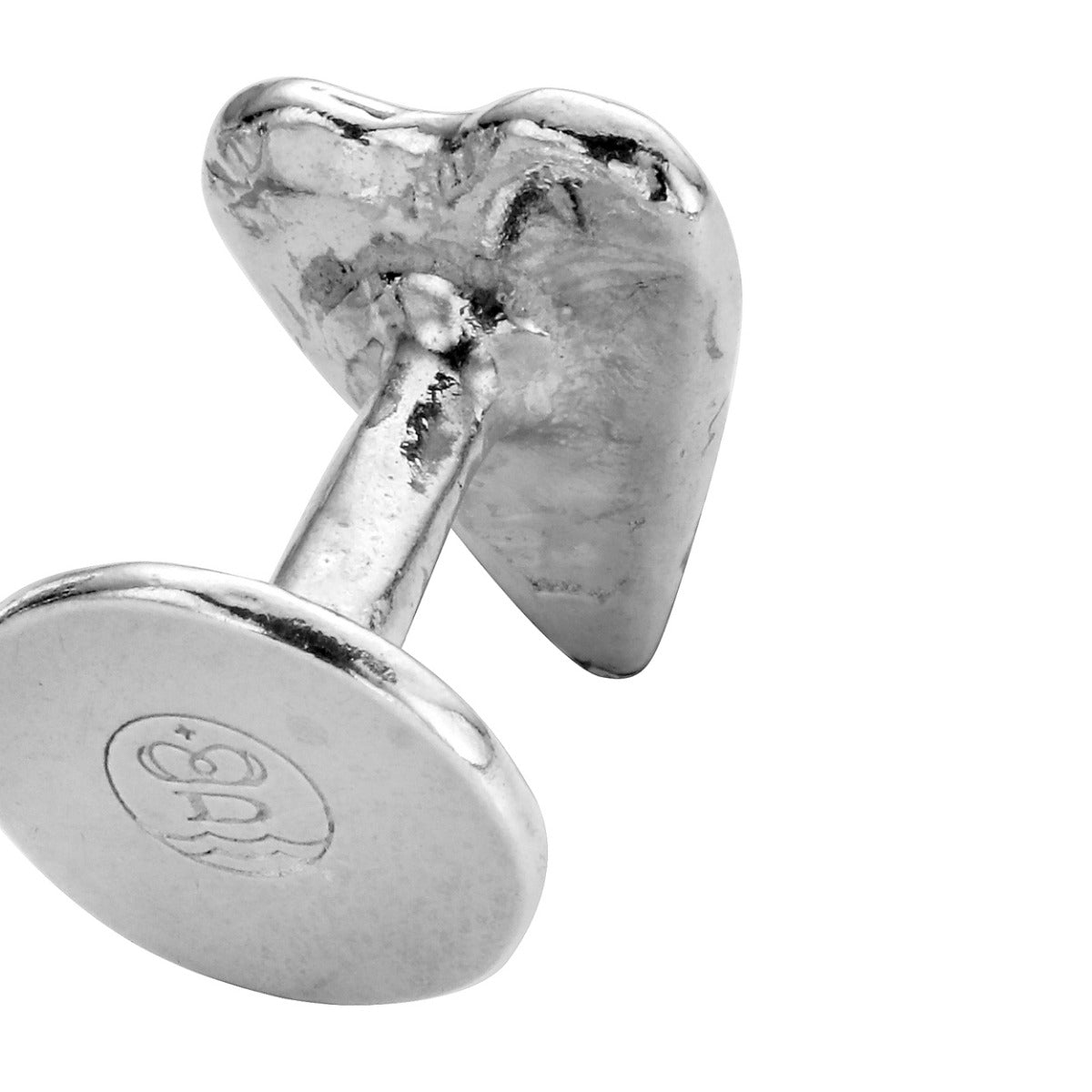 Silver Heart Cufflinks