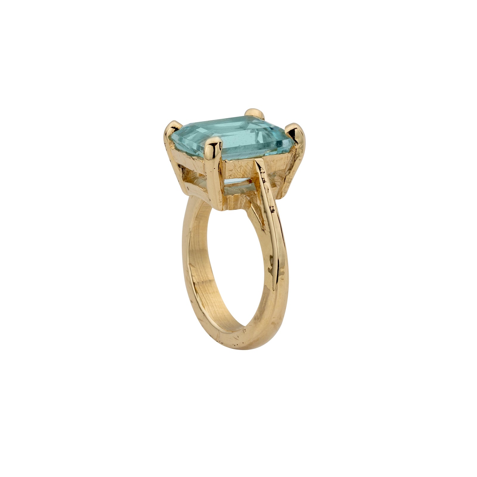 HEBE Gold Aquamarine Ring