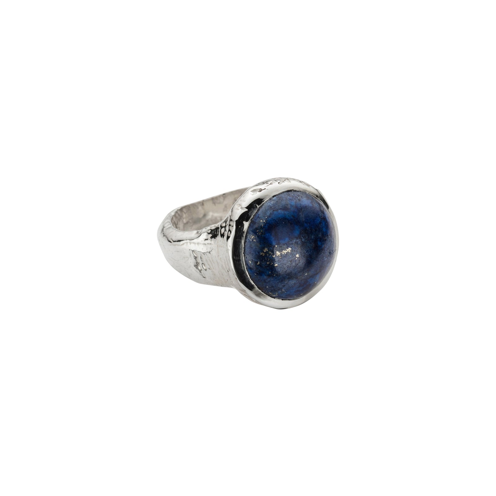 Silver Lapis Mood Ring