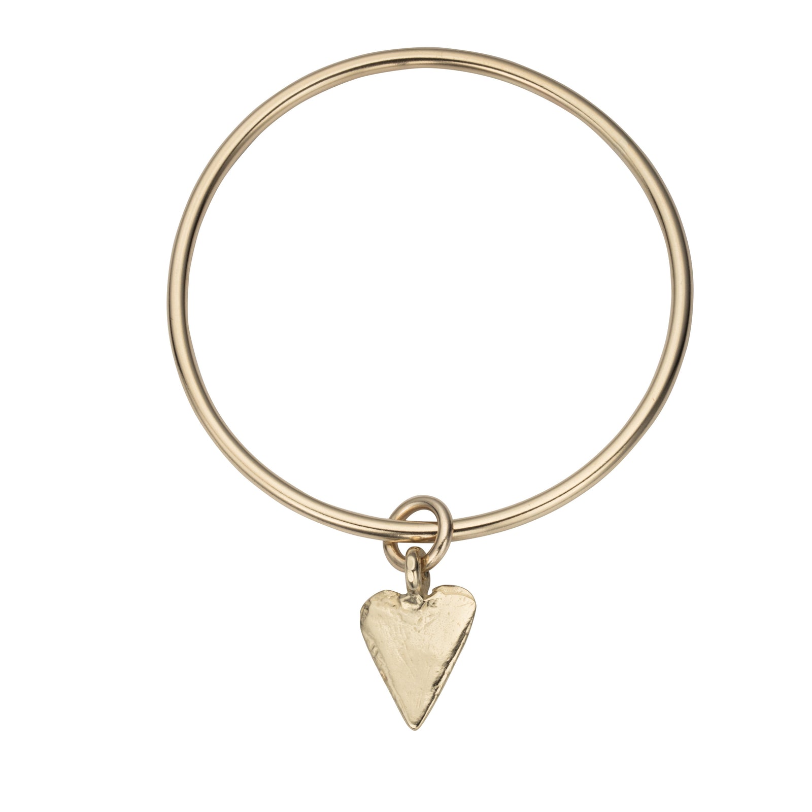 Gold Maxi Heart Bangle