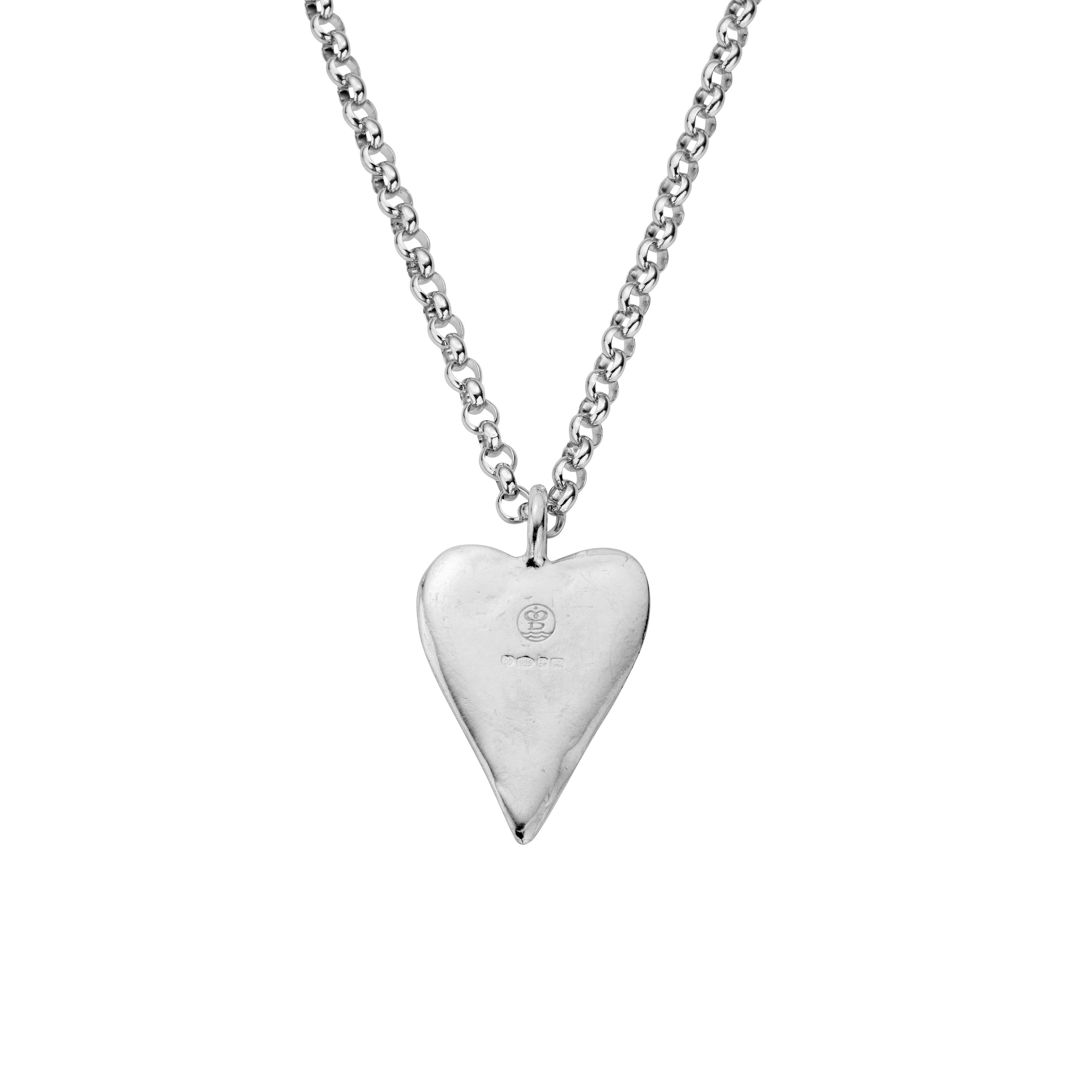 Silver Maxi Heart Necklace