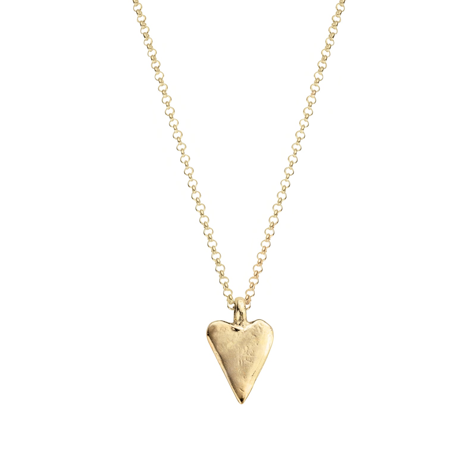 Gold Medium Heart Necklace