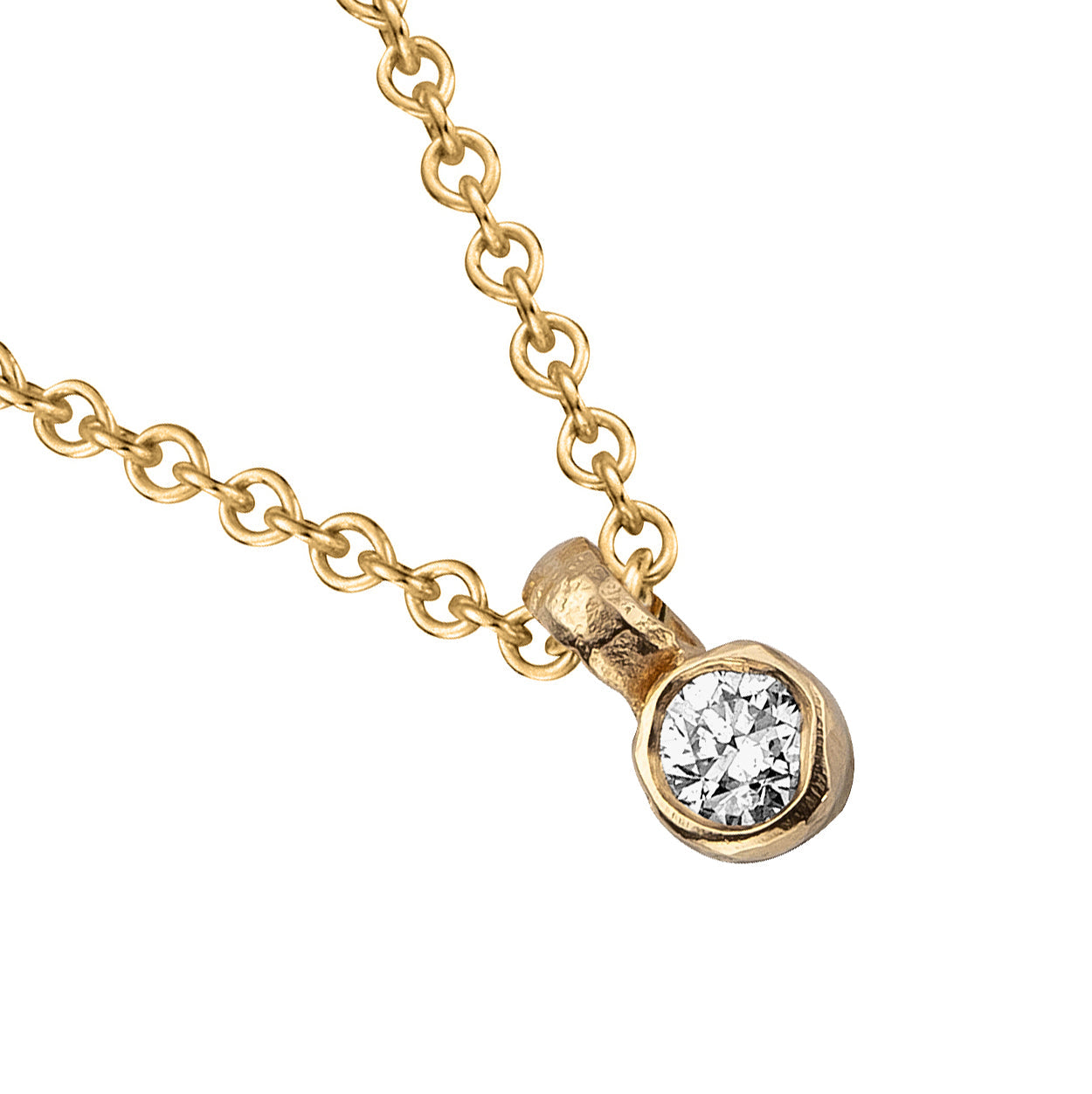 Gold Mini Diamond Necklace