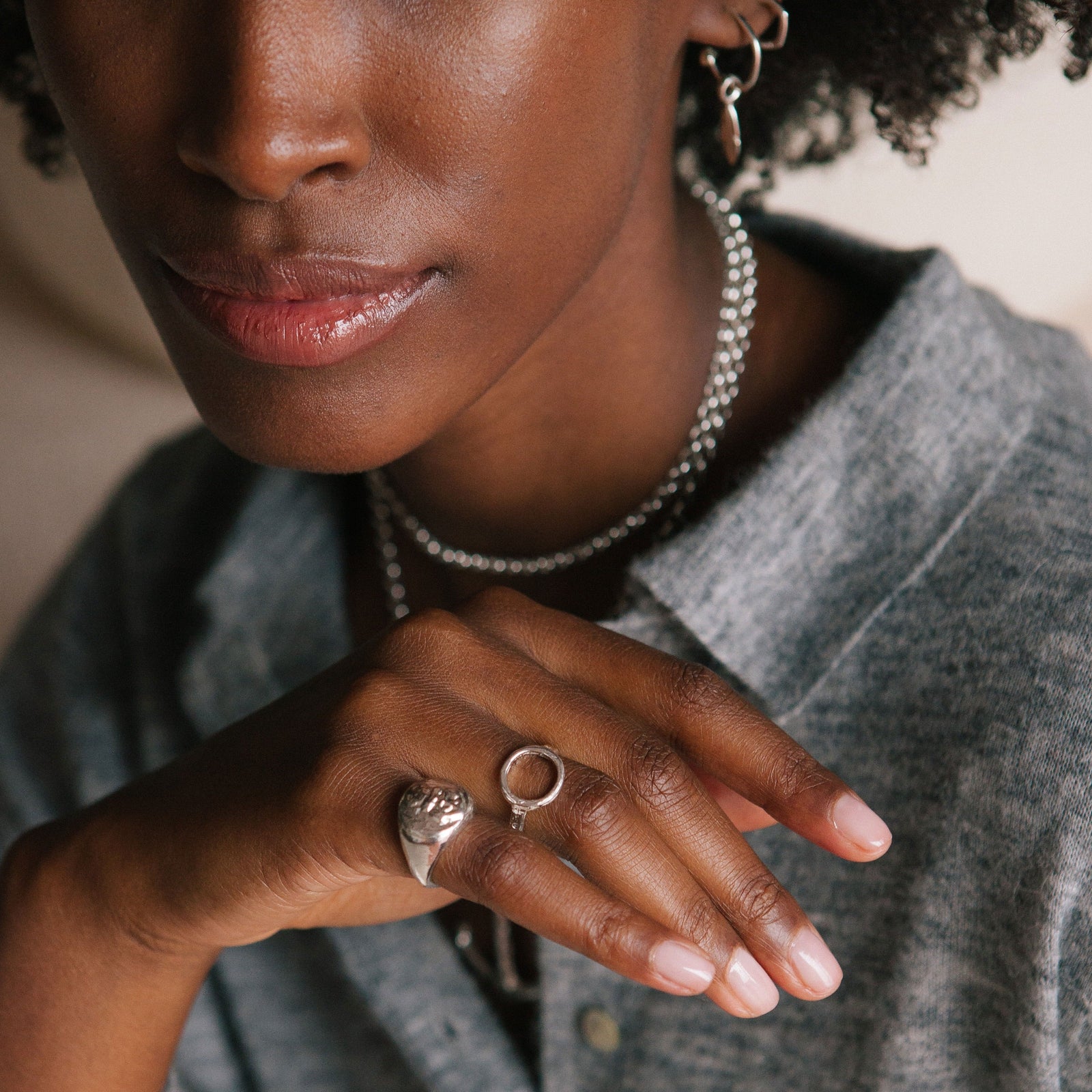 Silver Open Circle Ring