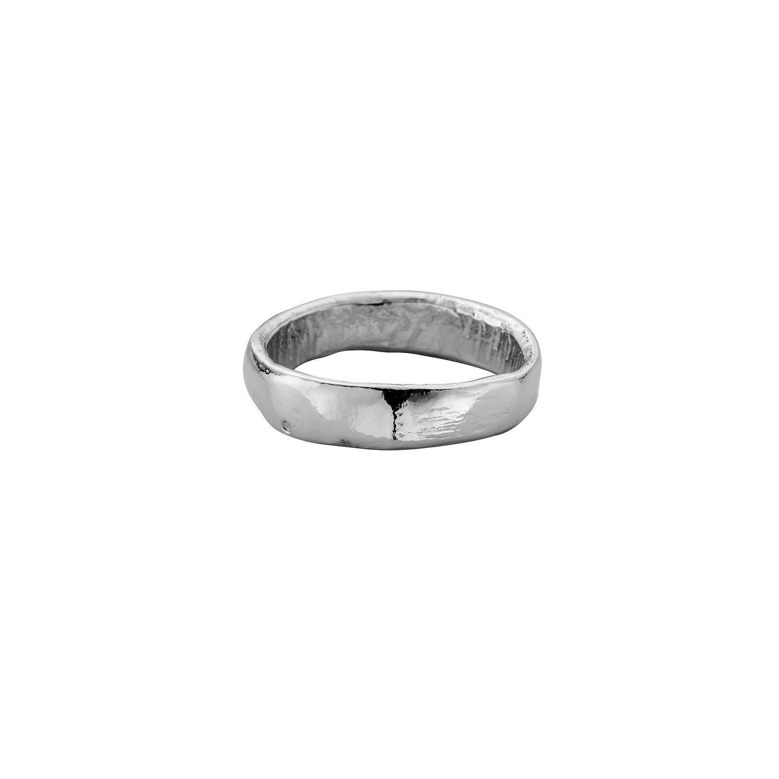 Men's Platinum Midi Posey Ring