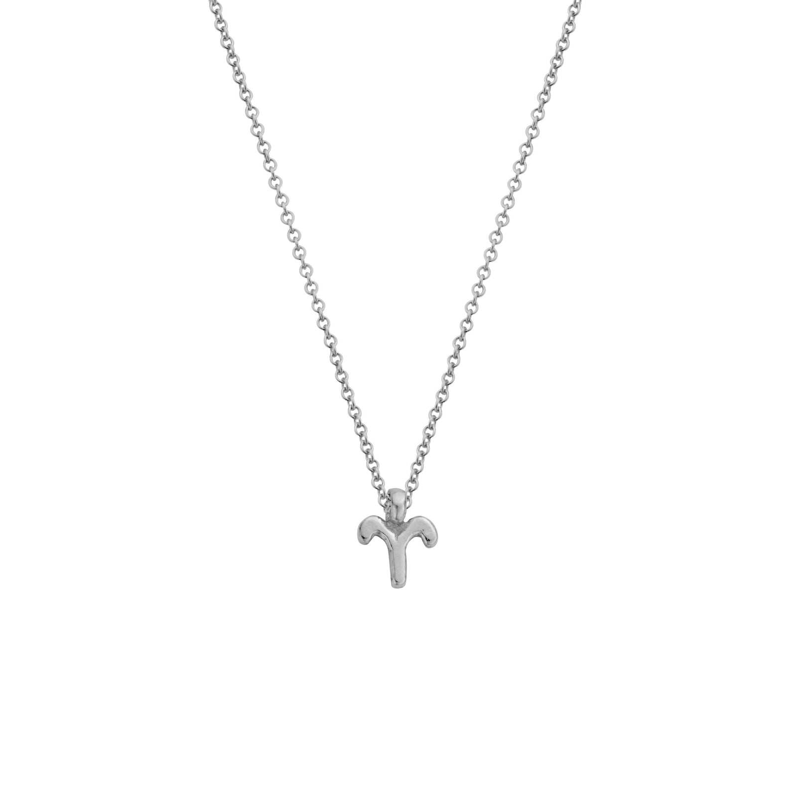 Silver Mini Aries Horoscope Necklace