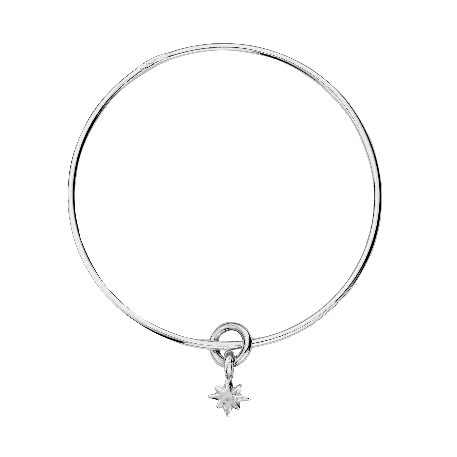 Silver Baby North Star Bangle