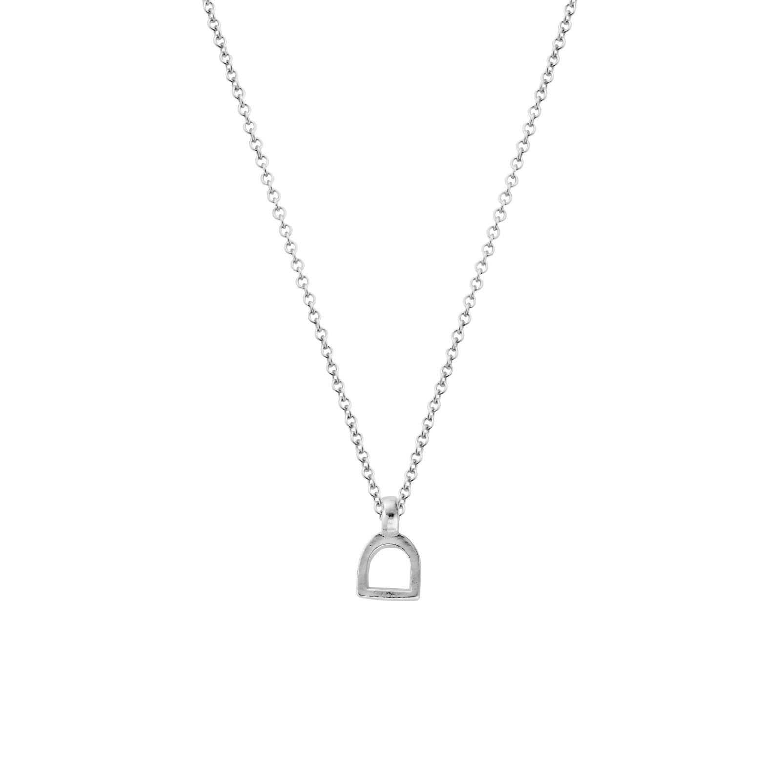 Silver Baby Stirrup Necklace