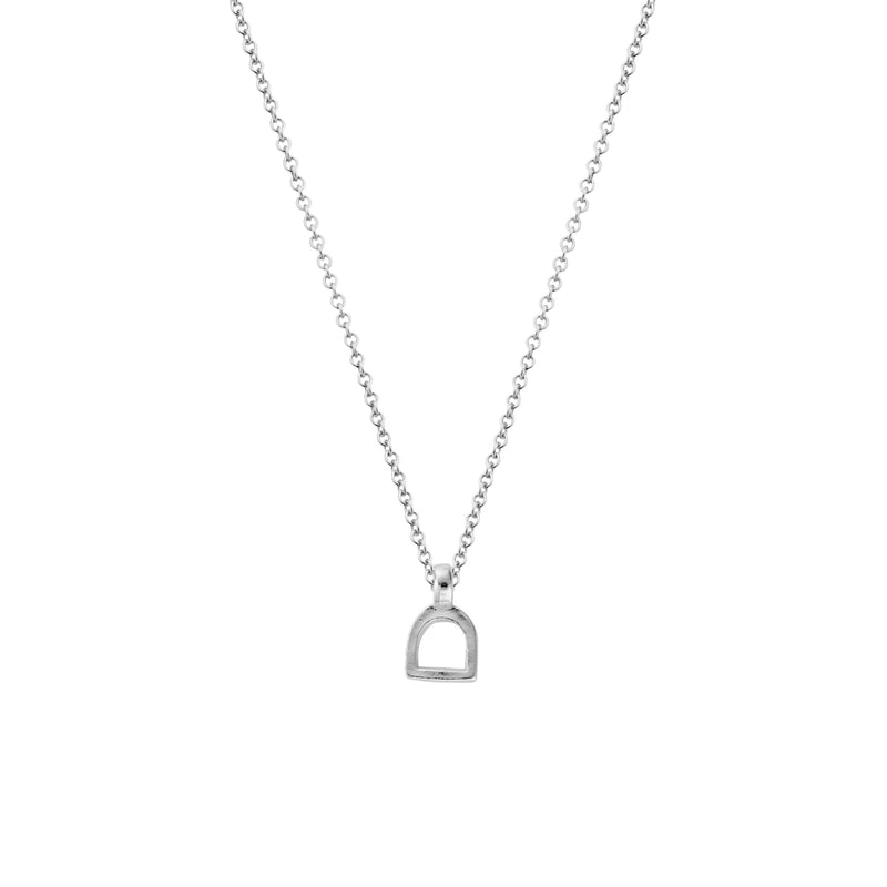Silver Baby Stirrup Necklace
