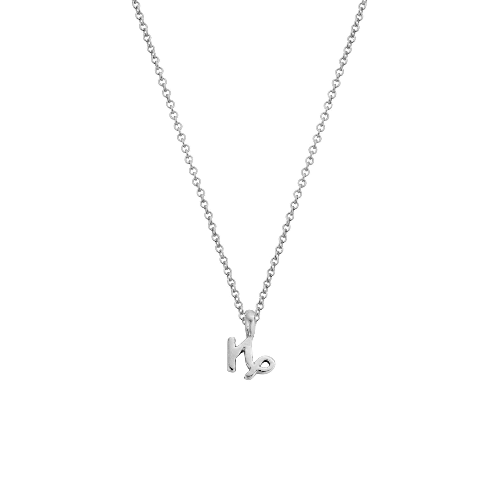 Silver Mini Capricorn Horoscope Necklace