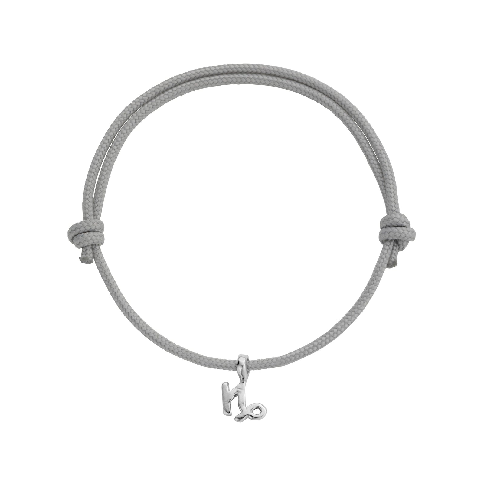 Silver Mini Capricorn Horoscope Sailing Rope