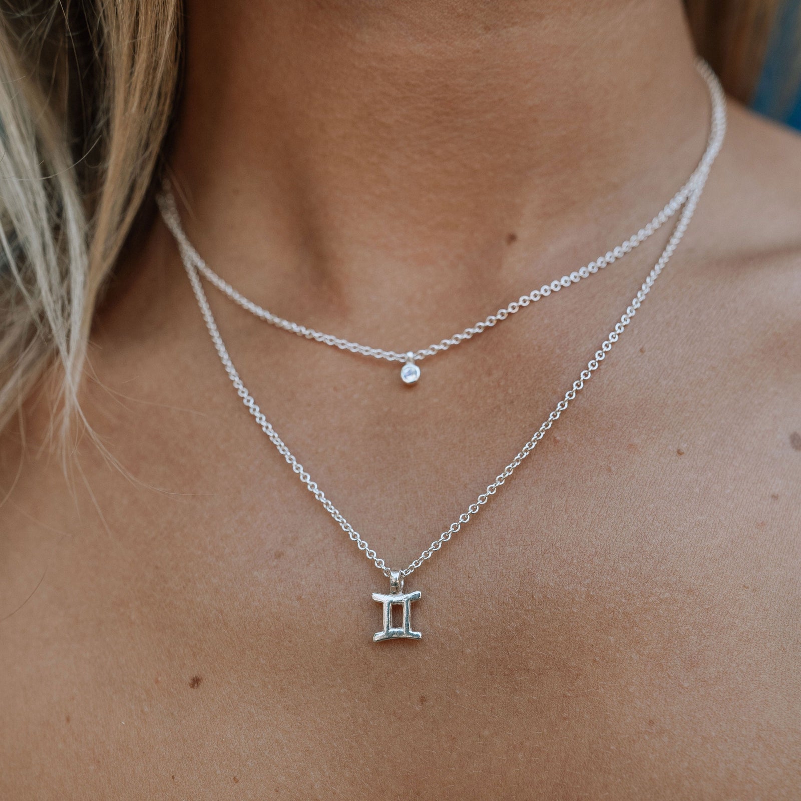 Silver Mini Gemini Horoscope Necklace