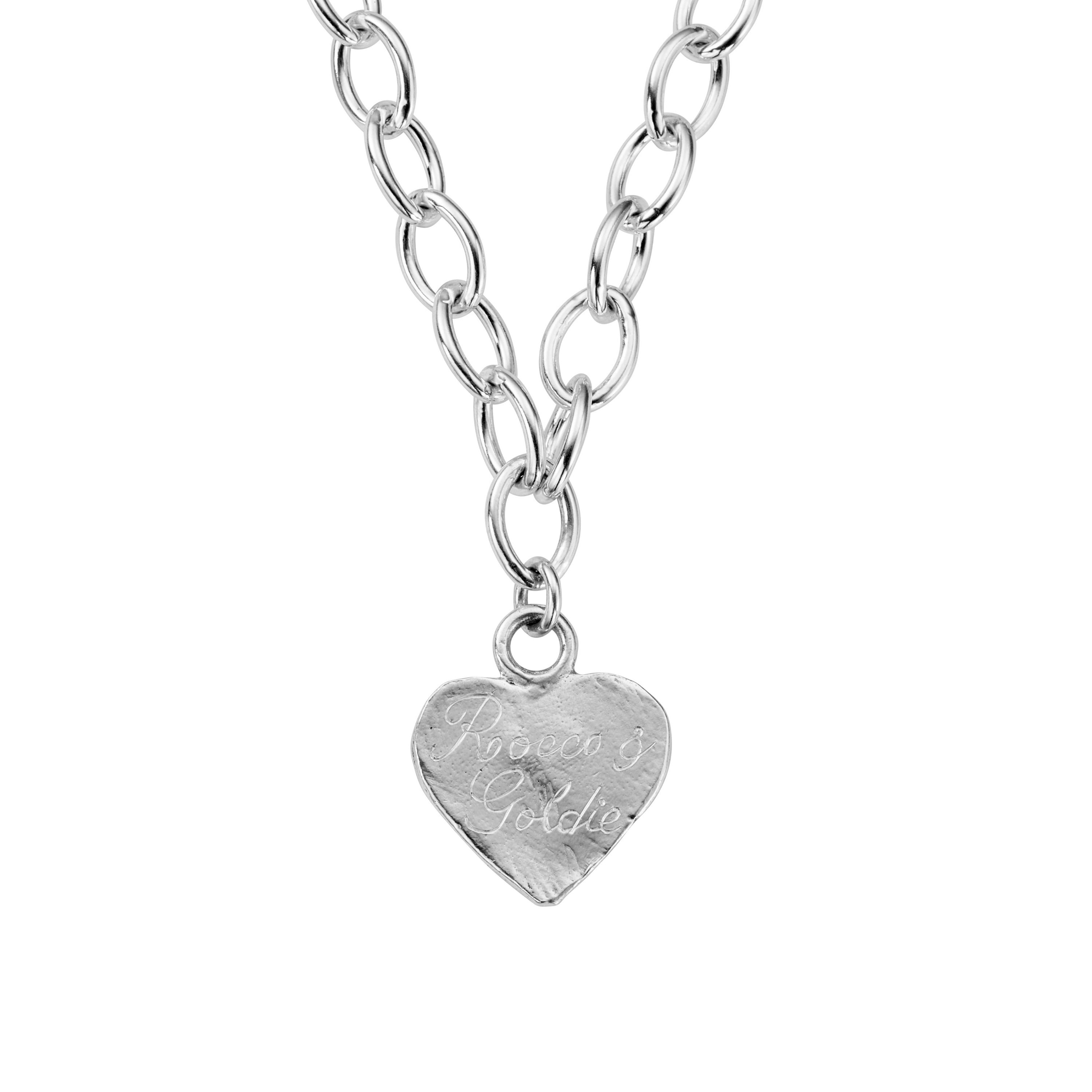 Silver Luxury Keeper's Heart Necklace