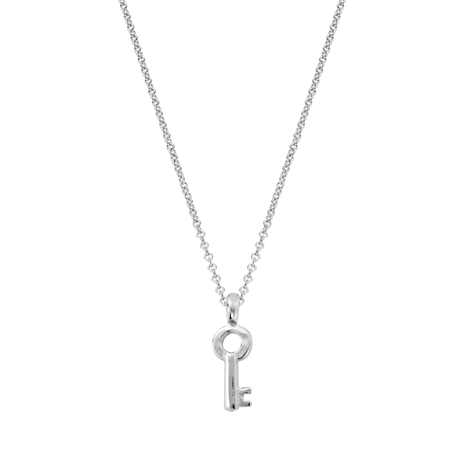 Silver Mini Dreamer's Key Necklace