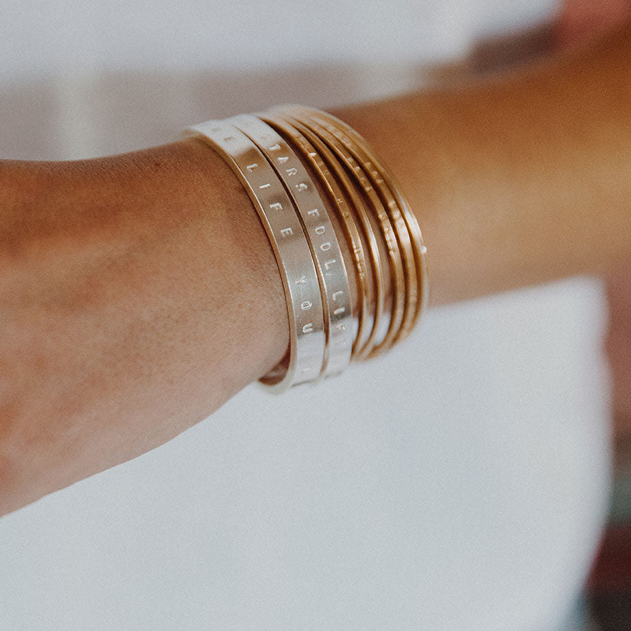 Silver Luxury Signature Bangle