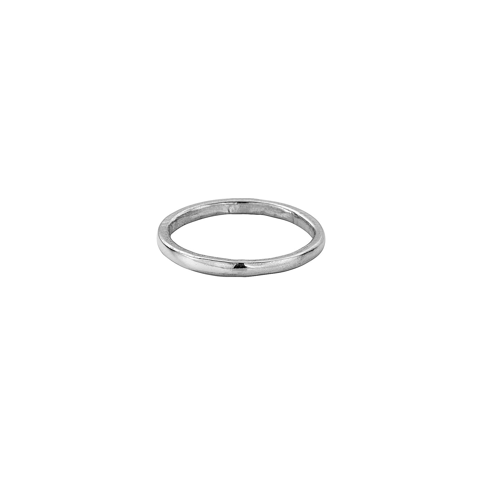 Silver Simple Wedding Band