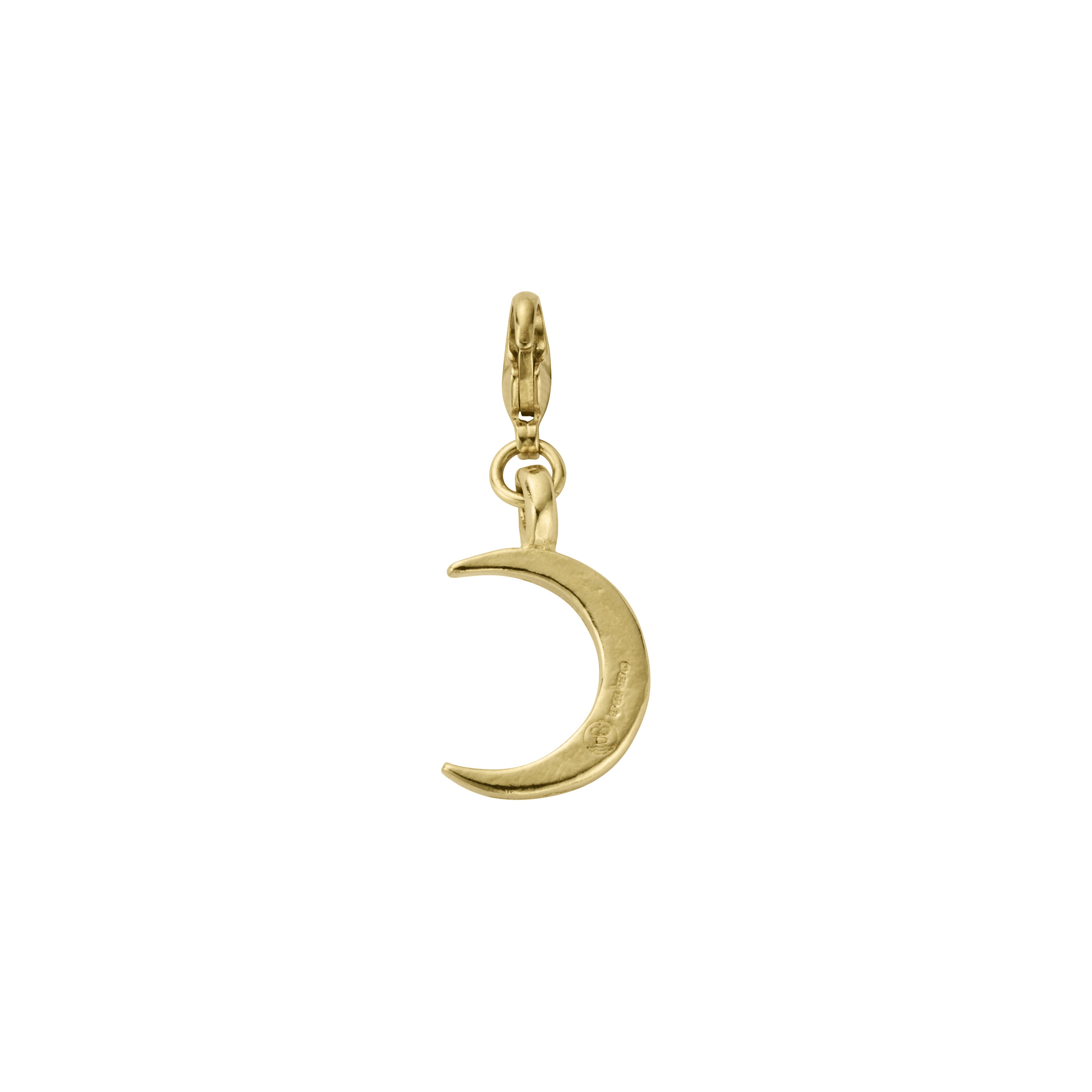 Gold Medium Crescent Moon Lobster Charm