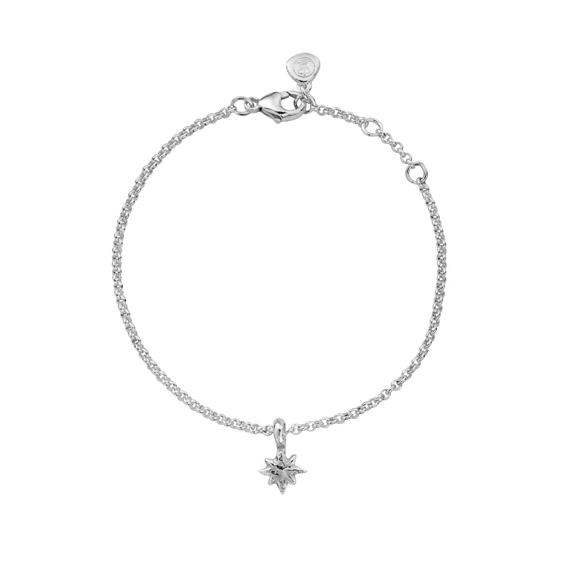 Silver Baby North Star Chain Bracelet