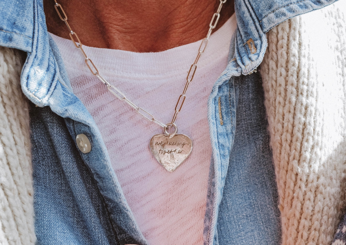 Silver Medium You Are Loved Necklace – Daniella Draper