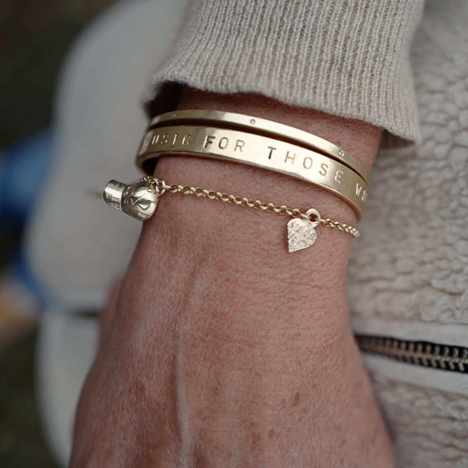 Gold Verbier Charm Bracelet