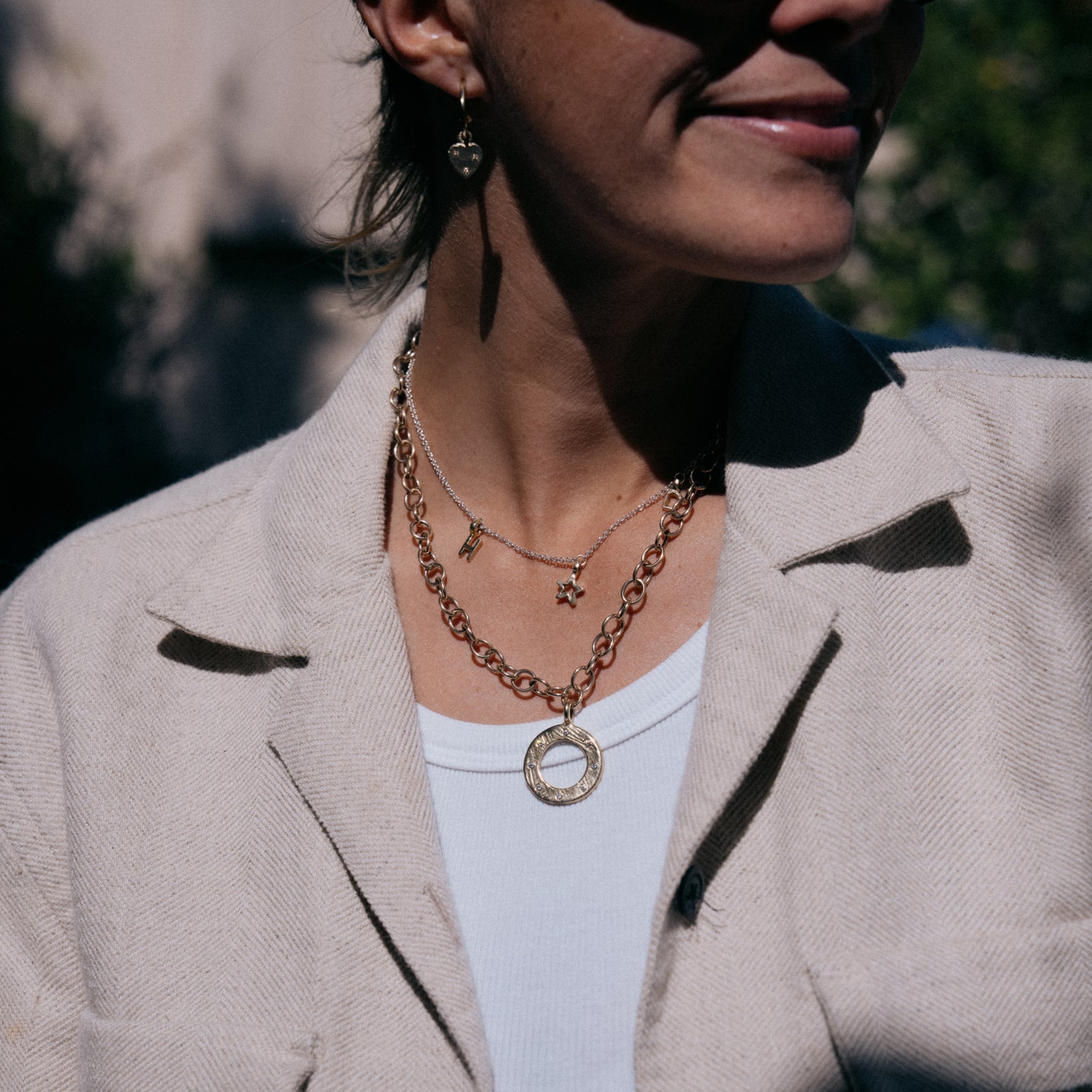 Gold 8 Diamond Luxury Forever Handmade Necklace